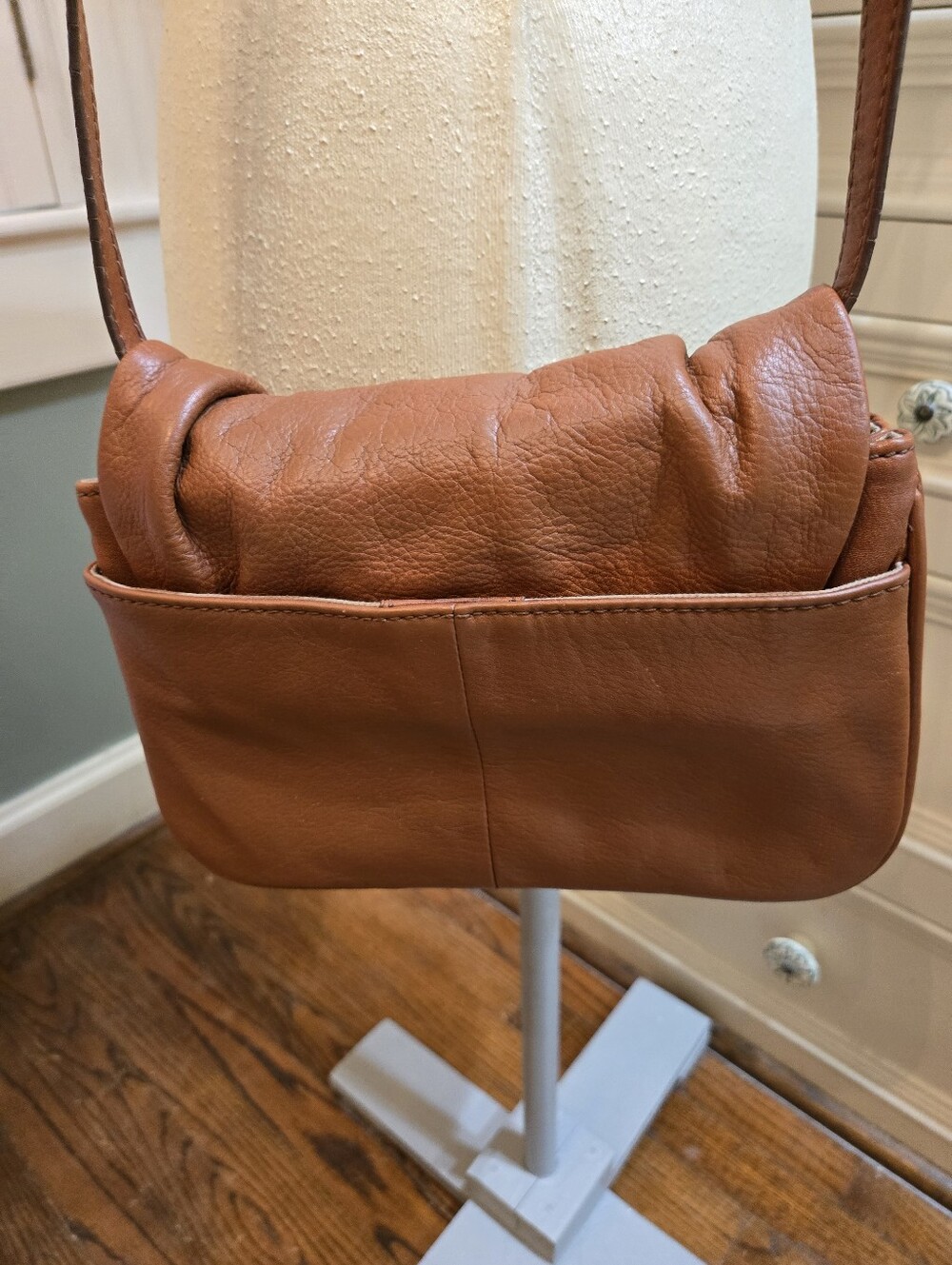 J CREW Leather TAN Purse Crossbody Bag - Picture 5 of 6